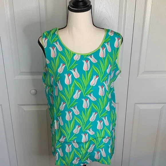 Vintage Bob Mackie Wearable Art Silk Twin Set - Picture 5 of 8